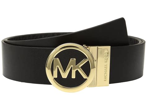 black michael kors belt|michael kors reversible leather belt.